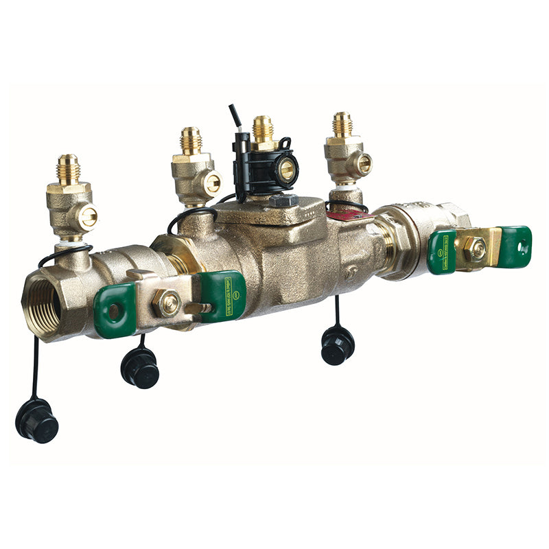 Watts® 3/4" 007M3-QT-CT-FZ Bronze Double Check Valve Assembly, Quarter Turn Shutoff, Cap and Tether, Single Top Entry, Freeze Sensor