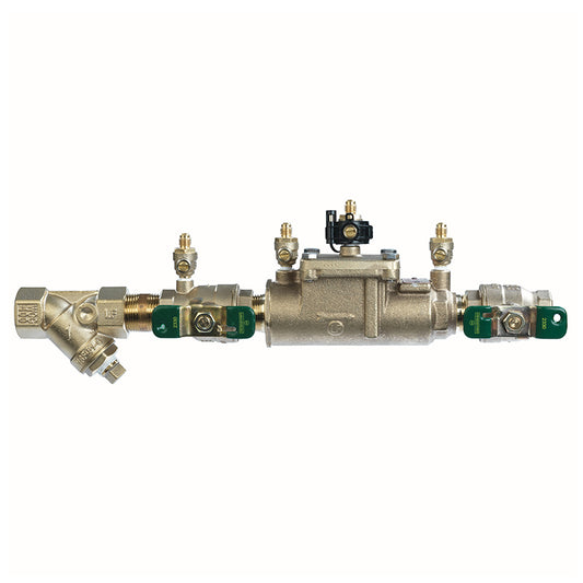 Watts® 3/4" LF007M3-QT-S-FZ Double Check Valve Assembly, Lead-Free, Quarter Turn Shutoff, Copper Silicon Alloy Strainer, Single Top Entry, Freeze Sensor