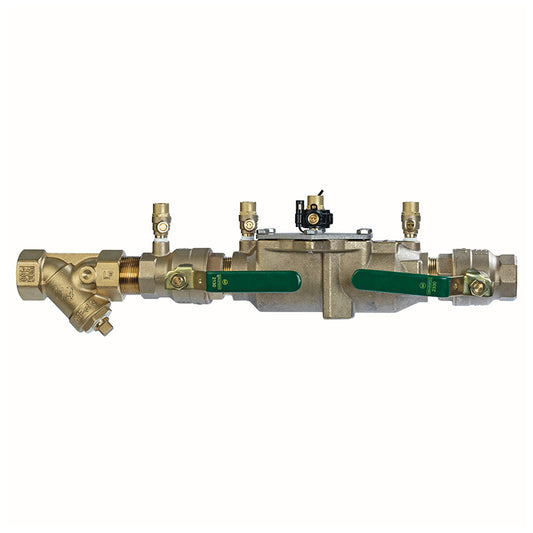 Watts® 1 1/2" LF007M2-QT-S-FZ Double Check Valve Assembly, Lead-Free, Quarter Turn Shutoff, Strainer, Single Top Entry, Freeze Sensor