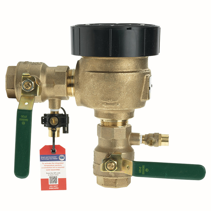Watts® 1 1/2" 800M4-QT-FZ Anti-Siphon Pressure Vacuum Breaker, Quarter Turn Shutoff, Lever Handles, Freeze Sensor