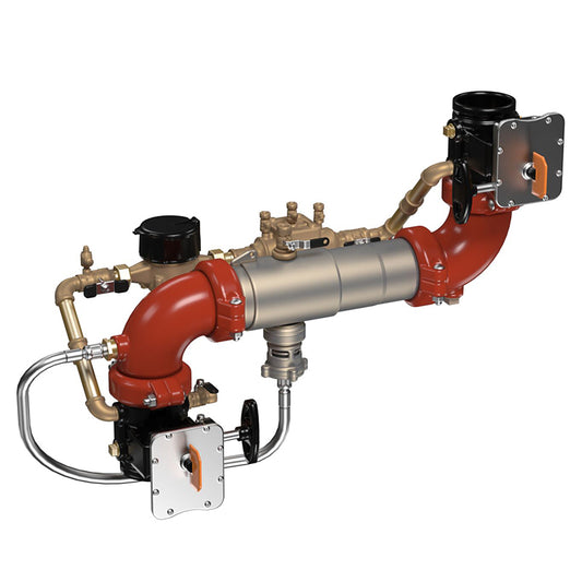 Ames® 4" C500Z Reduced Pressure Detector Assembly, Gear Operated Butterfly Valves (GPM)