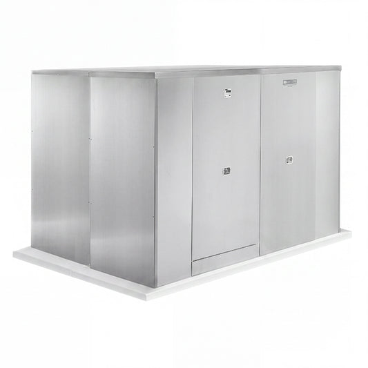 Safe-T-Cover™ Standard Enclosure w/ Heater, 4 Door, 124"L x 60"H x 78"W, Slate Gray
