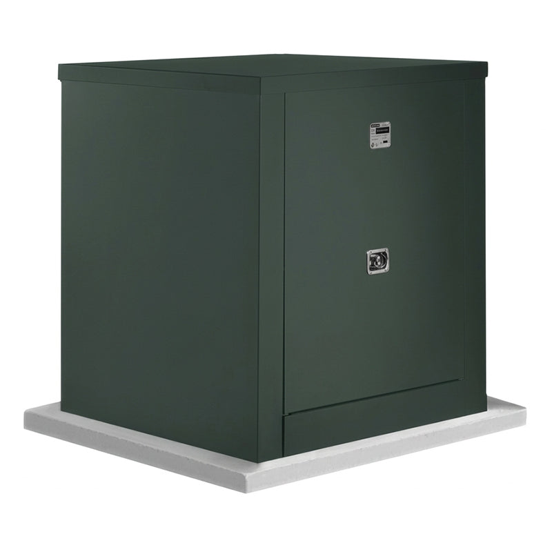 Safe-T-Cover™ Standard Enclosure w/ Heater, 2 Door, 48"L x 44"H x 48"W, Hartford Green