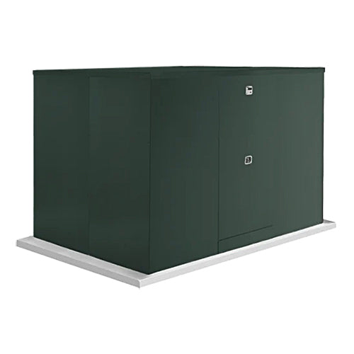 Safe-T-Cover™ Standard Enclosure w/ Heater, 2 Door, 108"L x 664"H x 70"W, Hartford Green
