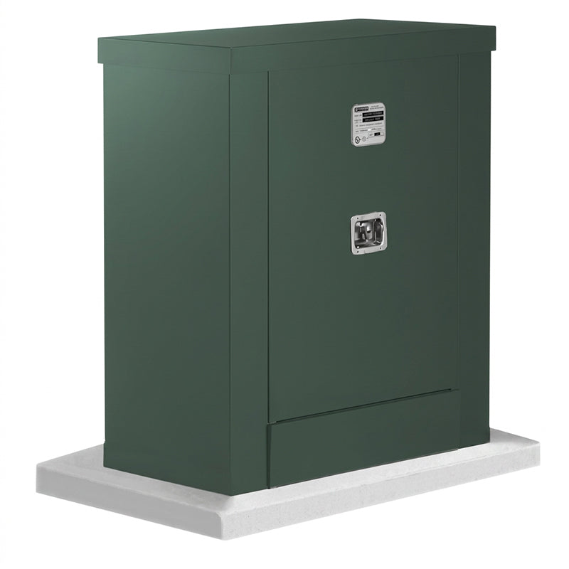 Safe-T-Cover™ Standard Enclosure w/ Heater, Lift Up Roof, 40"L x 30"H x 14"W, Hartford Green