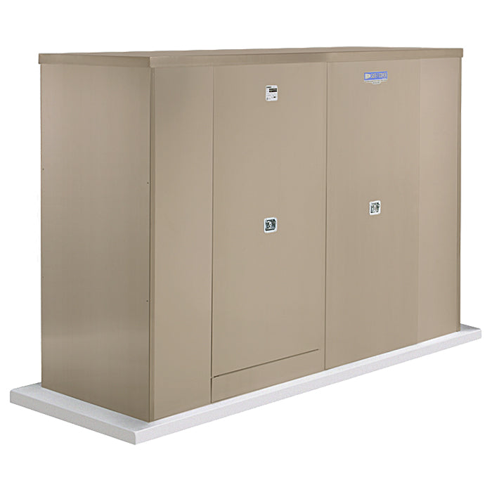 Safe-T-Cover™ Standard Enclosure w/ Heater, 4 Door, 174"L x 78"H x 40"W, Sierra Tan