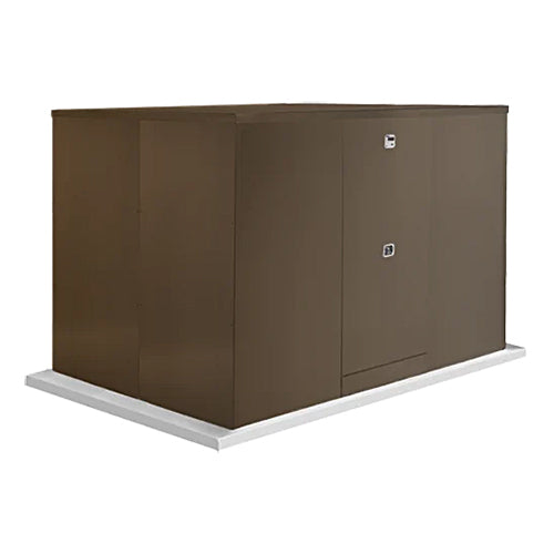 Safe-T-Cover™ Standard Enclosure w/ Heater, 2 Door, 108"L x 56"H x 70"W, Military Brown