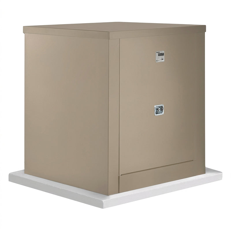 Safe-T-Cover™ Standard Enclosure w/ Heater, 2 Door, Lift Up Roof, 44"L x 52"H x 44"W, Sierra Tan
