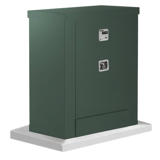 Safe-T-Cover™ Standard Enclosure w/ Heater, Lift Up Roof, 60"L x 44 1/2"H x 24"W, Hartford Green