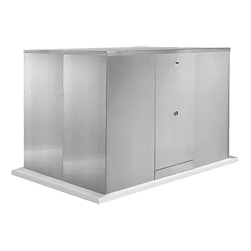 Safe-T-Cover™ Standard Enclosure w/ Heater, 3 Door,  120"L x 80"H x 38"W, Slate Gray