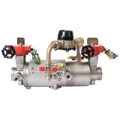 Deringer 2 1/2" D-2530-CFM Double Check Detector Assembly,  Integral Butterfly Valves, Grooved Ends, Dual-Action Checks, Cubic Feet Meter