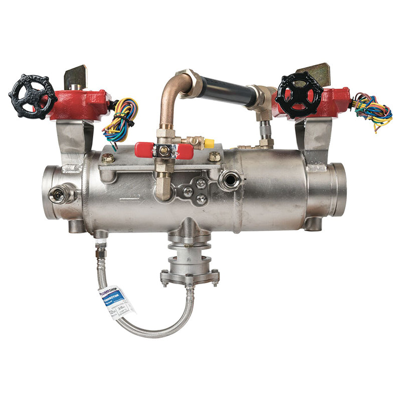 Deringer 3" D-3050-LM Reduced Pressure Detector Assembly,  Integral Butterfly Valves, Grooved Ends, Dual-Action Checks, Backflow Flood Sensor, Less Meter