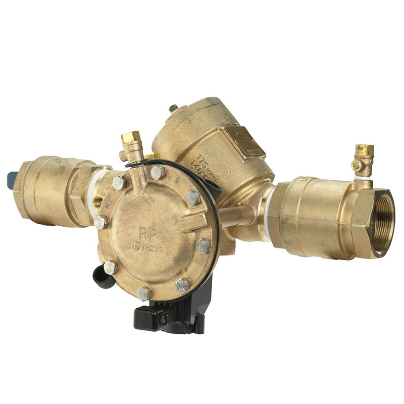 Febco® 1 1/4" 825Y-QT-FS Reduced Pressure Zone Assembly, Y Pattern, Quarter Turn Shutoff, Flood Sensor