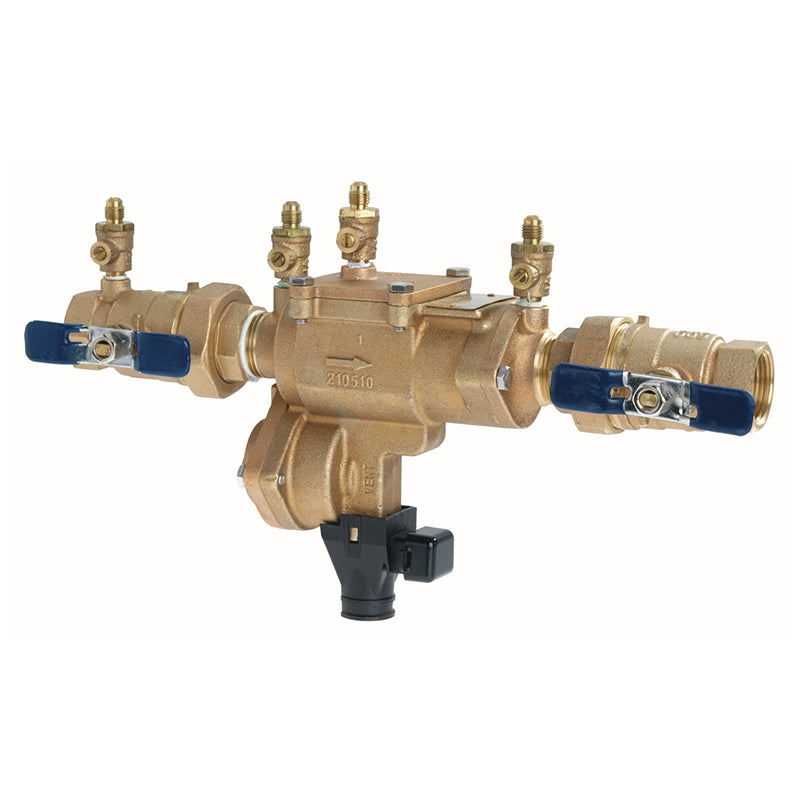 Febco® 1" 860U-QT-FS Reduced Pressure Zone Assembly, Quarter Turn Shutoff, Union Ball Valves, Small Diameter, Flood Sensor