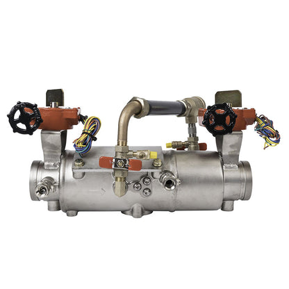Deringer 3" D-3030-LM Double Check Detector Assembly, Integral Butterfly Valves, Grooved Ends, Dual-Action Checks, Less Meter