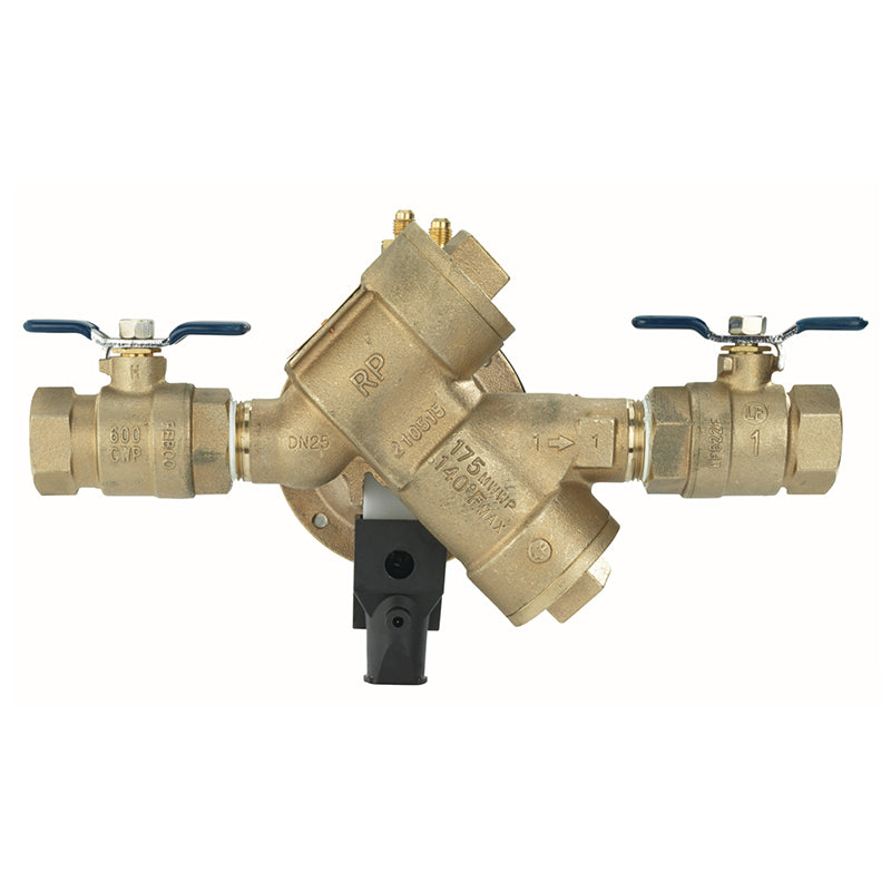 Febco® 1" 825Y-QT-FS Reduced Pressure Zone Assembly, Y Pattern, Quarter Turn Shutoff, Flood Sensor