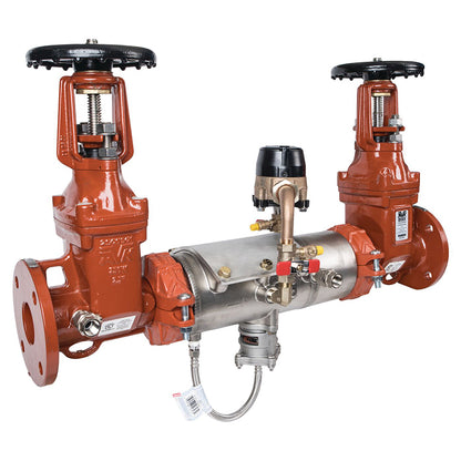 Deringer 2 1/2" D-2550G-CFM Reduced Pressure Detector Assembly, OSY Shutoffs, Grooved End Connections, Dual-Action Checks, Backflow Flood Sensor, Cubic Feet Meter
