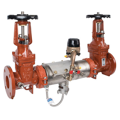 Deringer 3" D-3050G-CFM Reduced Pressure Detector Assembly, OSY Shutoffs, Grooved End Connections, Dual-Action Checks, Backflow Flood Sensor, Cubic Feet Meter