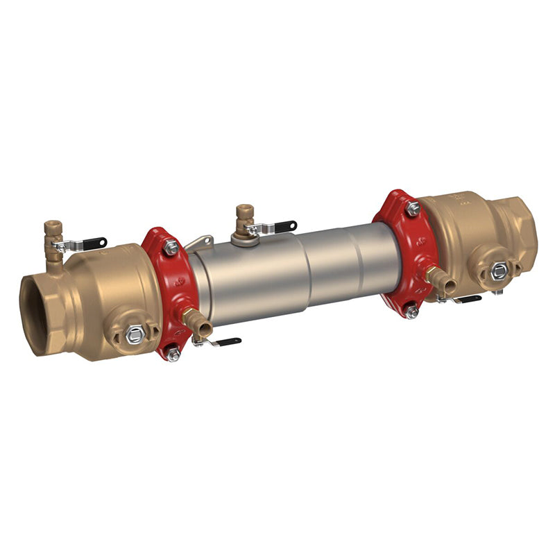 Watts® 2 1/2" 757-QT Double Check Valve Assembly, Quarter Turn Shutoff