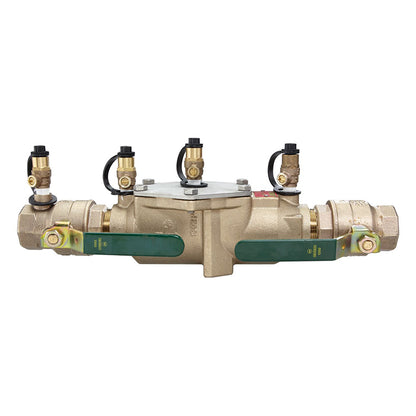 Watts® 1 1/4" LF007M2-QT-CT Double Check Valve Assembly, Lead-Free, Quarter Turn Shutoff, Cap and Tether, Single Top Entry