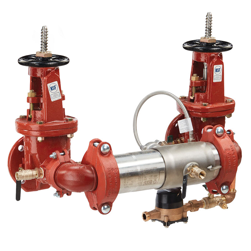 Watts® 6" 957NRPDA-OSY-CFM Reduced Pressure Detector Assembly, N Pattern, OSY Shutoff Valves, Cubic Feet Meter
