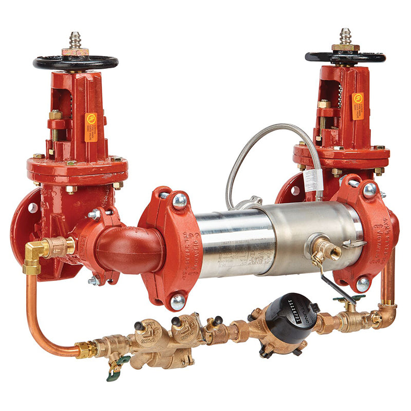 Watts® 3" 957NRPDA-OSY-CFM Reduced Pressure Detector Assembly, N Pattern, OSY Shutoff Valves, Cubic Feet Meter