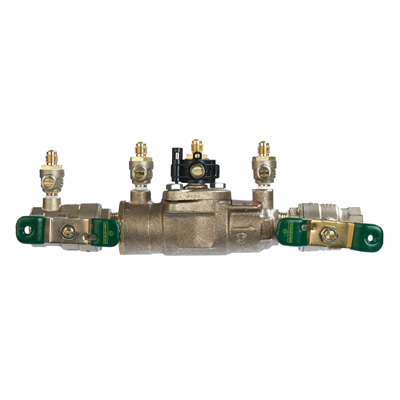 Watts® 3/4" 007M3-QT-SH-FZ Bronze Double Check Valve Assembly, Quarter Turn Shutoff, Stainless Steel Handle, Single Top Entry, Freeze Sensor