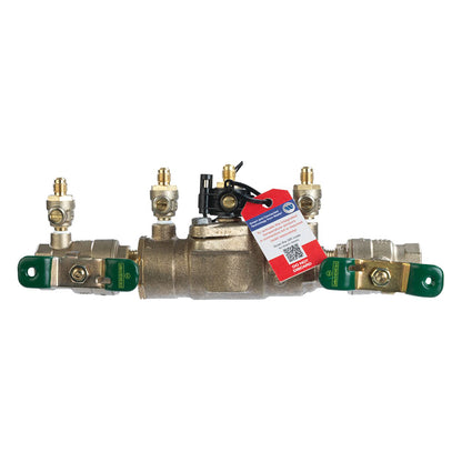 Watts® 3/4" 007M3-QT-SH-FZ Bronze Double Check Valve Assembly, Quarter Turn Shutoff, Stainless Steel Handle, Single Top Entry, Freeze Sensor