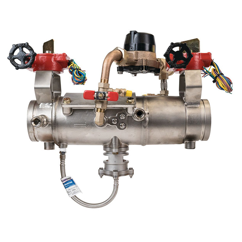 Deringer 4" D-4050-CFM Reduced Pressure Detector Assembly,  Integral Butterfly Valves, Grooved Ends, Dual-Action Checks, Backflow Flood Sensor, Cubic Feet Meter