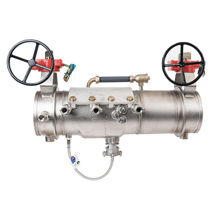 Deringer 8" D-8050-LM Reduced Pressure Detector Assembly,  Integral Butterfly Valves, Grooved Ends, Dual-Action Checks, Backflow Flood Sensor, Less Meter