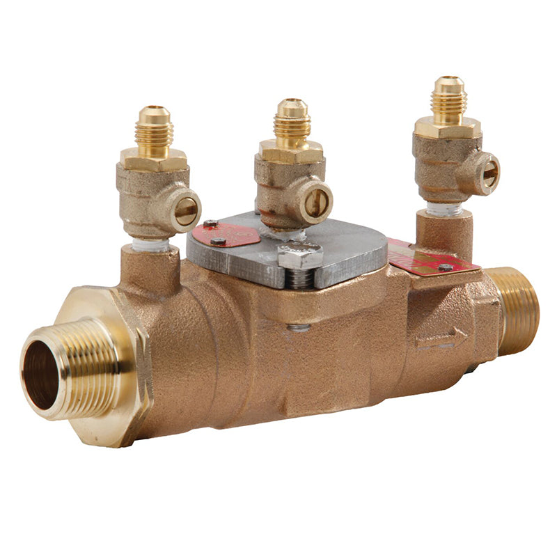 Watts® 1/2" LF007-LF Double Check Valve Assembly, Lead-Free, Less Shutoff, UL Classified, Single Top Entry