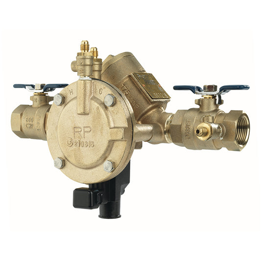 Febco® 3/4" 825Y-QT-FS Reduced Pressure Zone Assembly, Y Pattern, Quarter Turn Shutoff, Flood Sensor