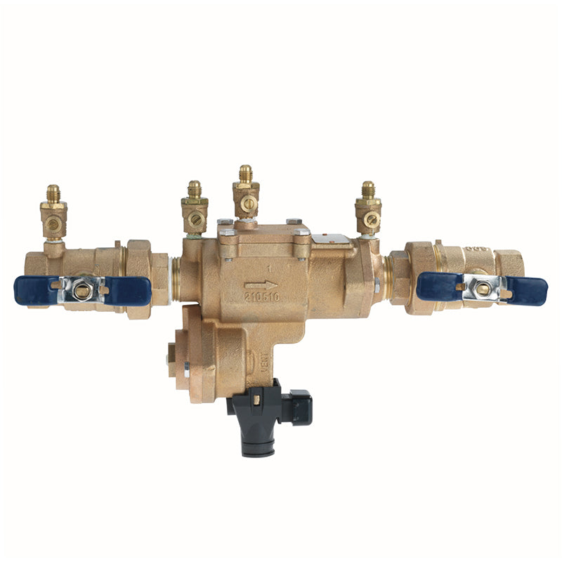 Febco® 3/4" 860U-QT-FS Reduced Pressure Zone Assembly, Quarter Turn Shutoff, Union Ball Valves, Small Diameter, Flood Sensor