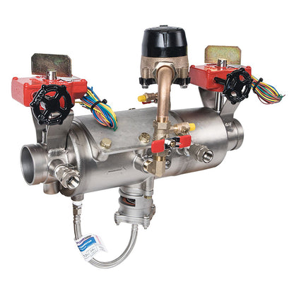 Deringer 2 1/2" D-2550-CFM Reduced Pressure Detector Assembly,  Integral Butterfly Valves, Grooved Ends, Dual-Action Checks, Backflow Flood Sensor, Cubic Feet Meter