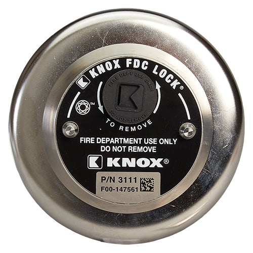 Knox Box FDC Lock 2 1/2" NH/NST Male Locking Cap (Swivel-Guard)