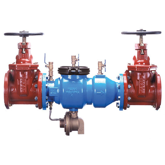 Zurn Wilkins 4" 375 Reduced Pressure Zone Assembly, NRS Gate Valves