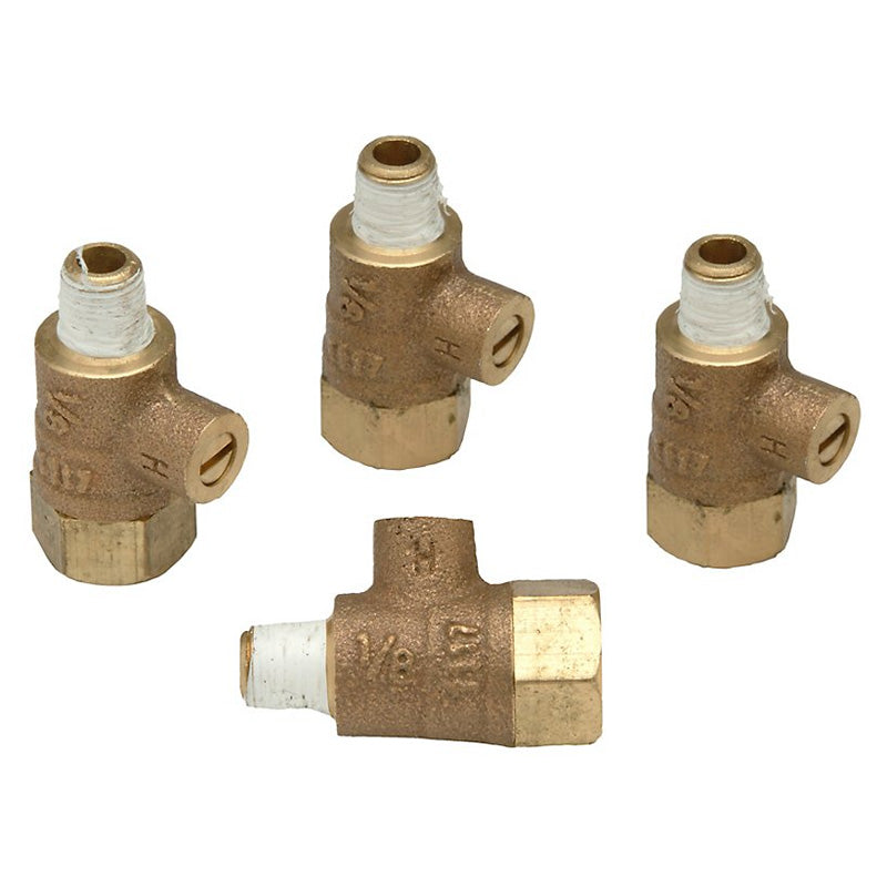 Zurn Wilkins 1/8" Lead-Free Standard Test Cocks (Sizes 1/4"–1"), Pkg/4