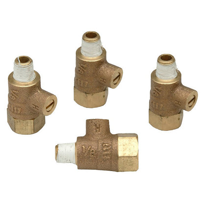Zurn Wilkins 1/8" Lead-Free Standard Test Cocks (Sizes 1/4"–1"), Pkg/4