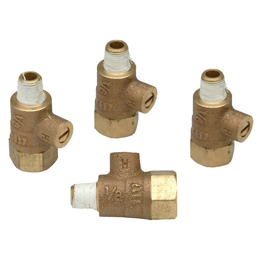 Zurn Wilkins 1/8" Lead-Free Standard Test Cocks (Sizes 1/4"–1"), Pkg/4