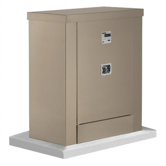 Safe-T-Cover™ Standard Enclosure w/ Heater, Lift Up Roof, 60"L x 44 1/2"H x 24"W, Sierra Tan