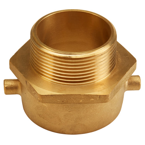 2 1/2" NST(F) x 2 1/2" NPT(M) Brass Snoot