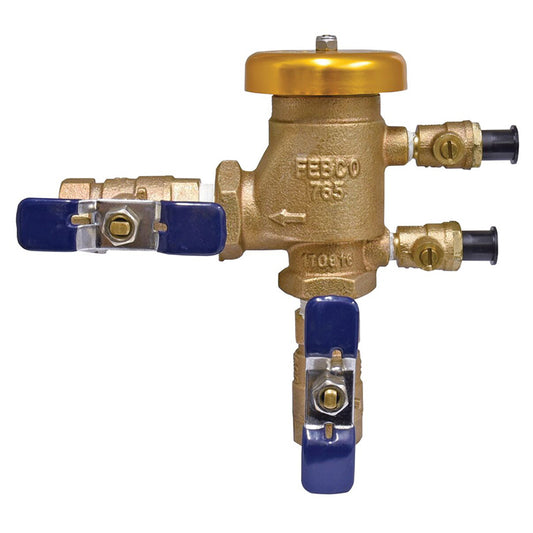 Febco 1/2" 765-QT-PVB Pressure Vacuum Breaker, Quarter Turn Shutoffs