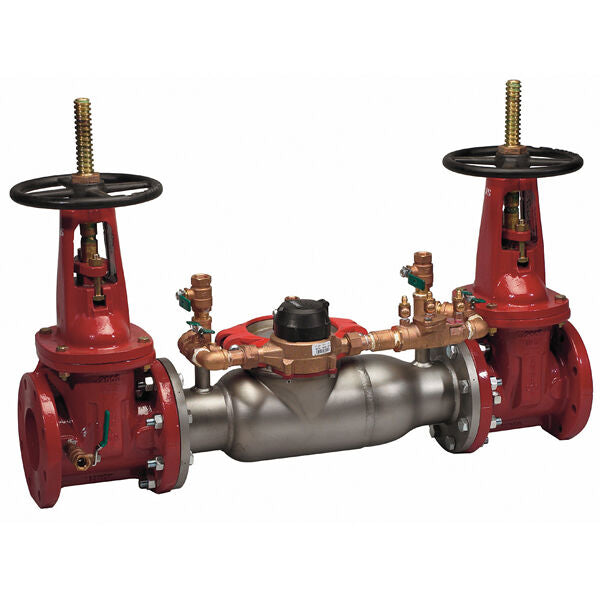 Watts 12" 774DCDA Double Check Detector Assembly Backflow Preventer, Domestic OSY Shutoff, Cubic Feet Meter, Short Lay Length