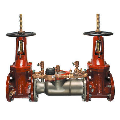 Watts 12" 774DCDA Double Check Detector Assembly Backflow Preventer, Domestic OSY Shutoff, Cubic Feet Meter, Short Lay Length