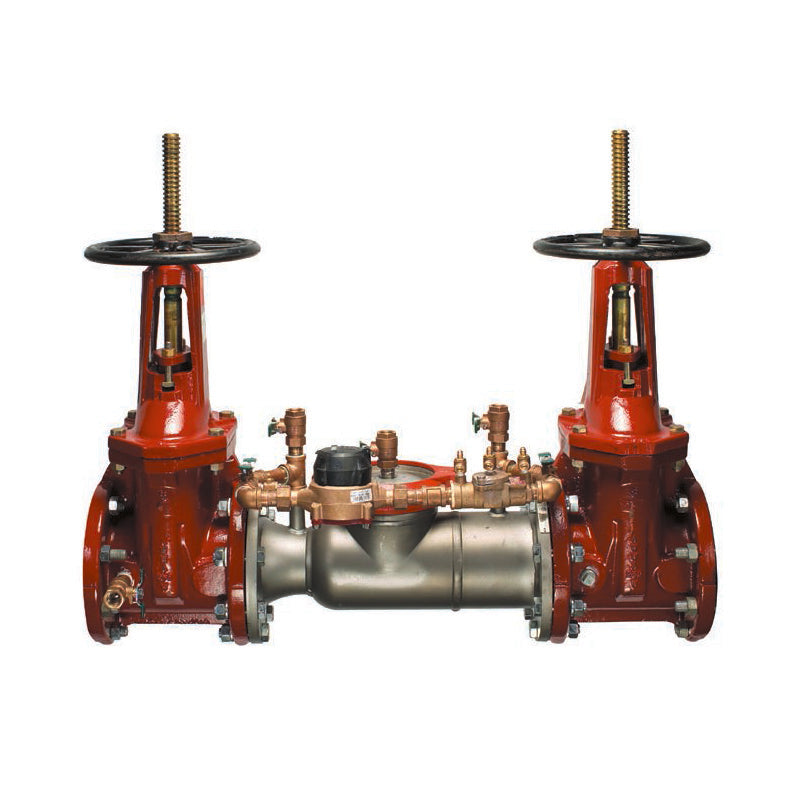 Watts 12" 774DCDA Double Check Detector Assembly Backflow Preventer, Domestic OSY Shutoff, Gallons/Minute Meter, Short Lay Length