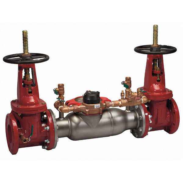 Watts 3" 774DCDA Double Check Detector Assembly Backflow Preventer, OSY Shutoff, Gallons/Minute Meter, Short Lay Length