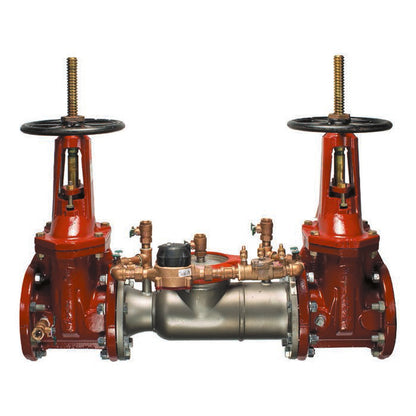 Watts 4" 774DCDA Double Check Detector Assembly Backflow Preventer, OSY Shutoff, Gallons/Minute Meter, Short Lay Length