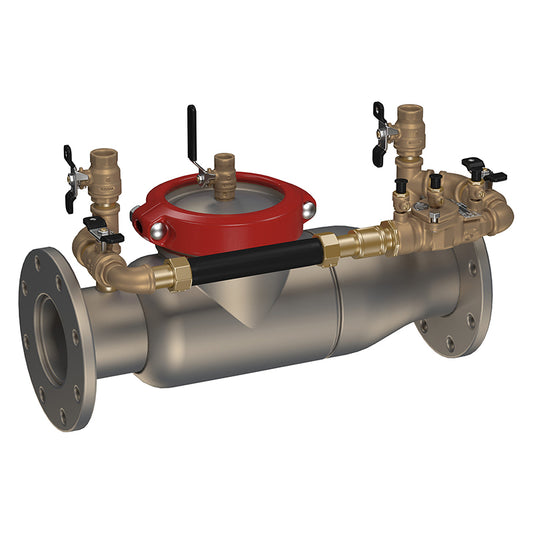 Ames 8" 3000SS Double Check Detector Backflow Preventer Assembly, Less Shutoff, Cam-Check Valves, Less Meter