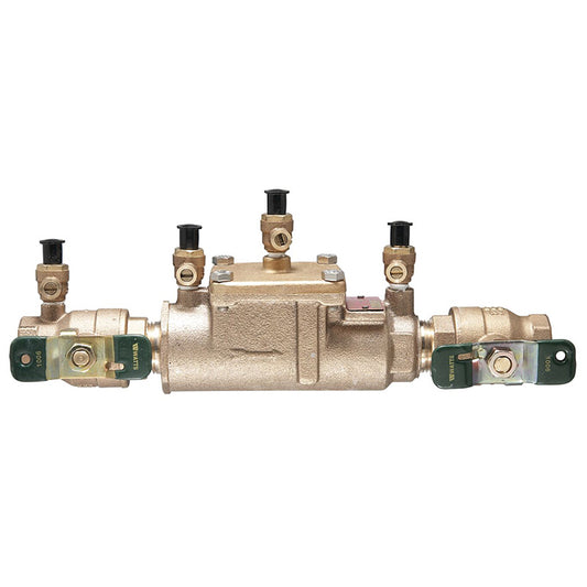 Watts 1 1/4" LF007M2-QT Double Check Valve Assembly, Lead-Free, Quarter Turn Shutoff, Single Top Entry