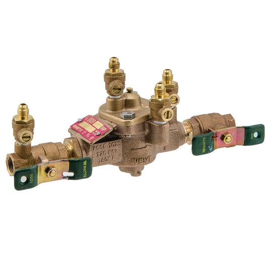 Watts 1/2" LF009-QT  Reduced Pressure Zone Assembly, Lead-Free, Quarter Turn Shutoff Valves